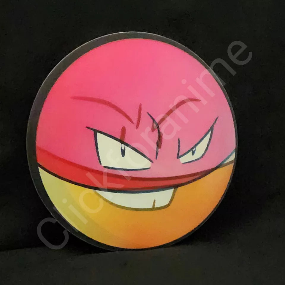 Pokemon: Voltorb Electrode 3D Moving Sticker Lenticular Decal Kawaii Cute