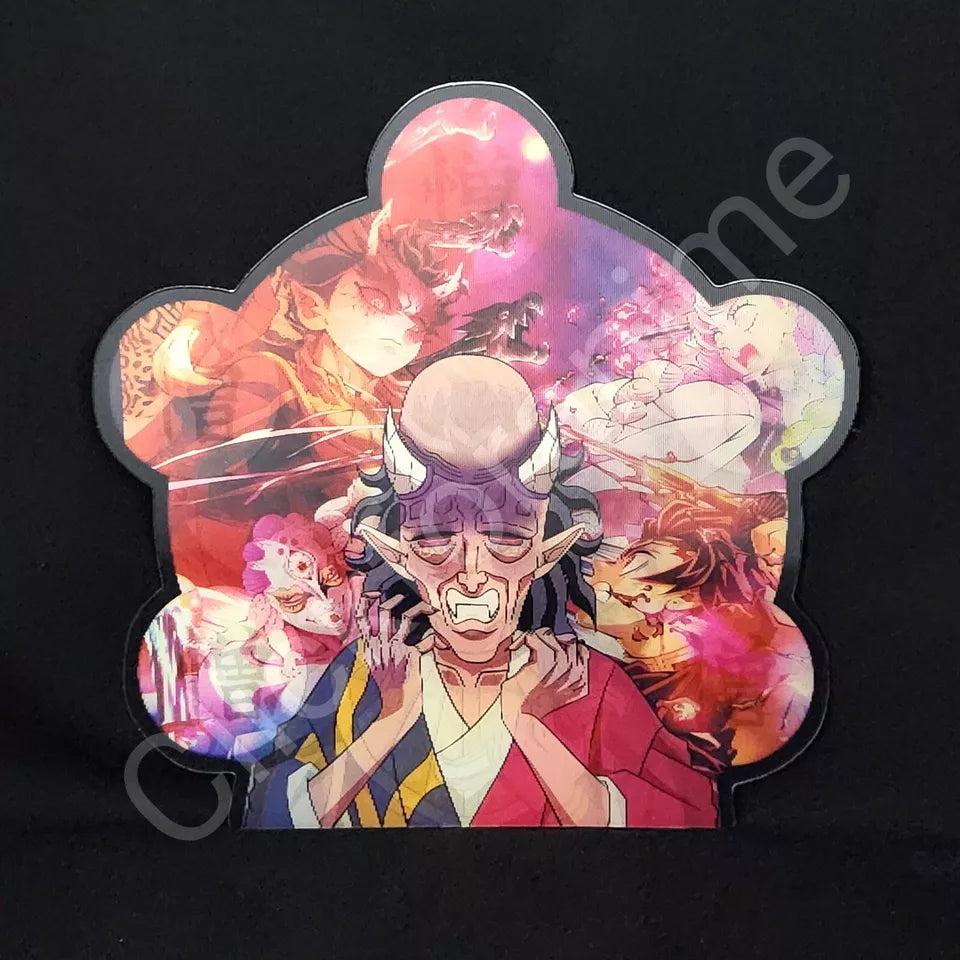 Demon Slayer: Hantengu 3D Moving Sticker Lenticular Anime Manga Decal