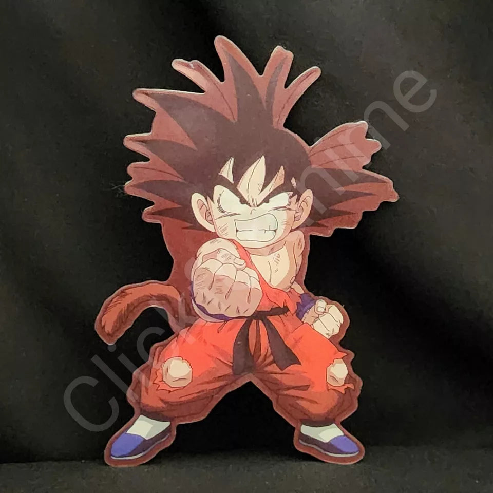 Dragon Ball Z: Young Goku 3D Moving Car Laptop Sticker Anime Lenticular Decal