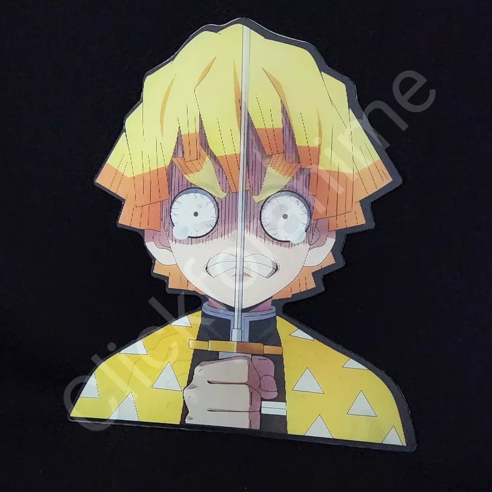 Demon Slayer: Zenitsu Agatsuma 3D Moving Sticker Lenticular Anime  Manga Decal