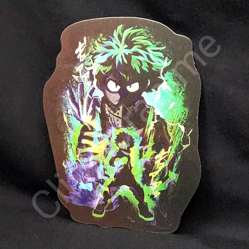 My Hero Academia: Bakugo Midoriya Todor 3D Moving Sticker Anime Lenticular Decal