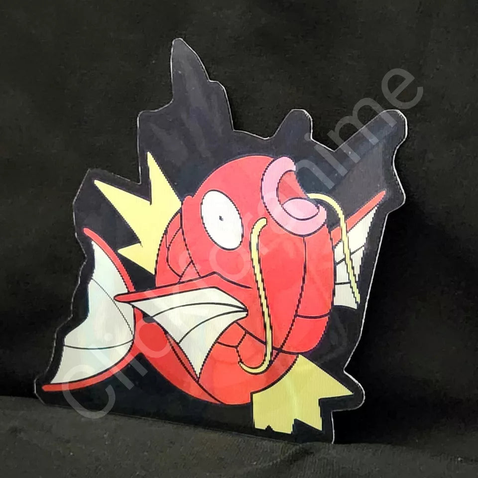 Pokemon: Magikarp + Gyarados 3D Moving Sticker Lenticular Car laptop Decal