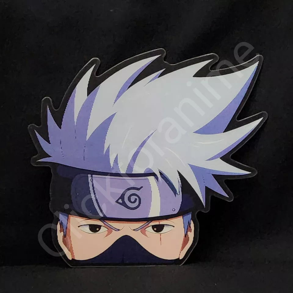 Naruto Shippuden: Kakashi Hatake 3D Moving Sticker Head kawai Lenticular Decal