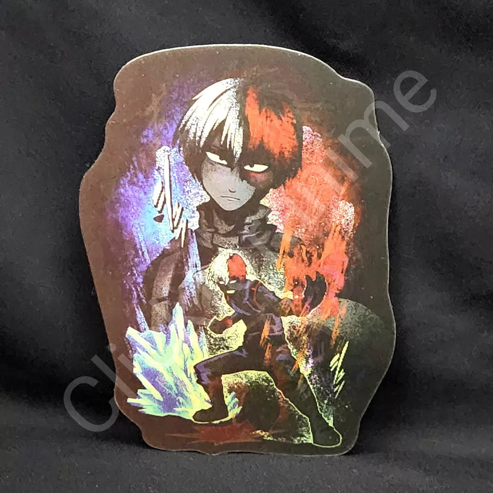 My Hero Academia: Bakugo Midoriya Todor 3D Moving Sticker Anime Lenticular Decal