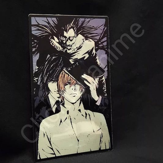 Death Note: Kira Ryuk L 3D Moving Sticker, Anime Manga Lenticular Car Laptop Decal Light Shinigami