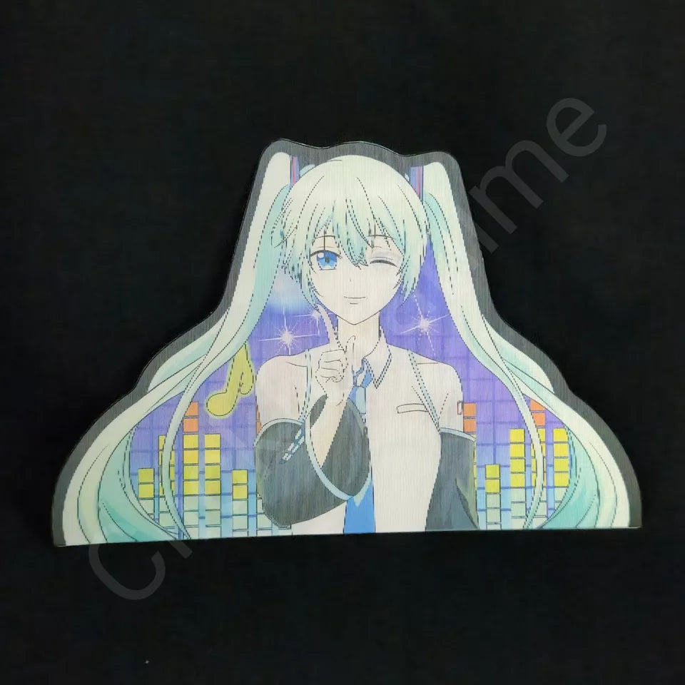 Hatsune Miku 3D Motion Moving Large Sticker Lenticular Vocaloid Car Kawai Decal