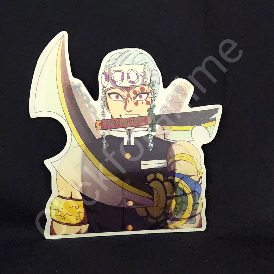 Demon Slayer: Tengen Uzui 3D Motion Moving Sticker Lenticular Anime Manga Decal