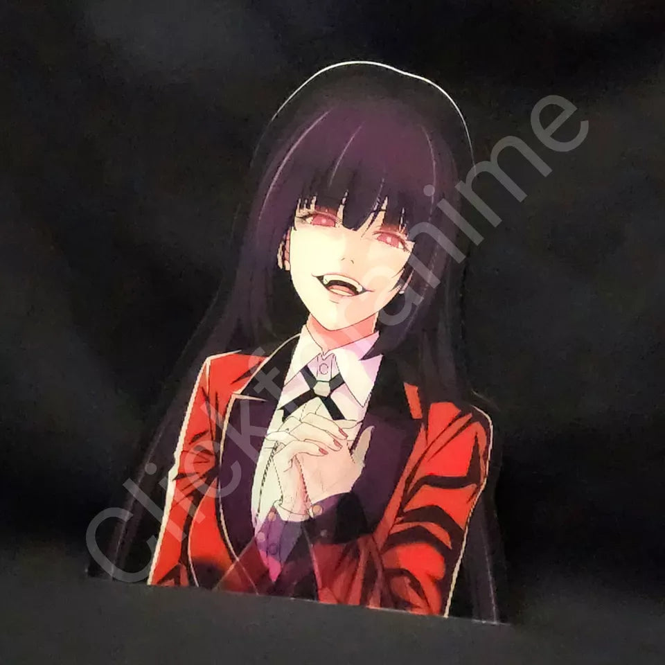 Kakegurui Yumeko Jabami 3D Moving Large Sticker Lenticular Decal Car laptop