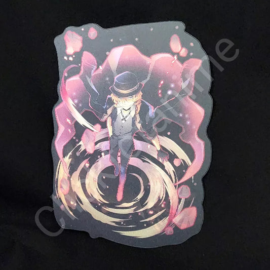 Bungo Stray Dogs: Chuya Nakahara 3D Moving Sticker Anime Lenticular Decal