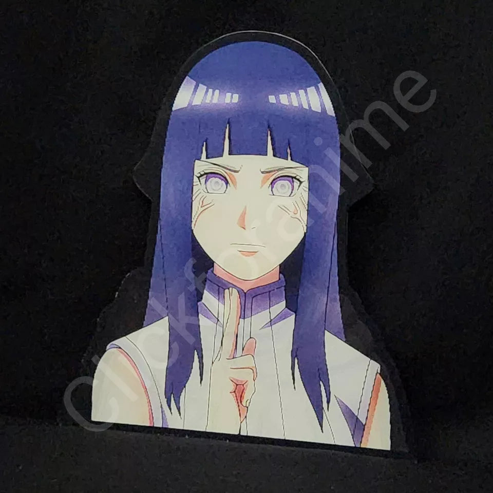 Naruto Shippuden: Hinata Hyuga 3D Moving Sticker, Anime Manga Lenticular Decal