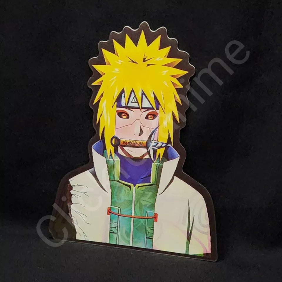 Naruto Shippuden: Minato Namikaze 3D Moving Sticker, Anime Lenticular Decal