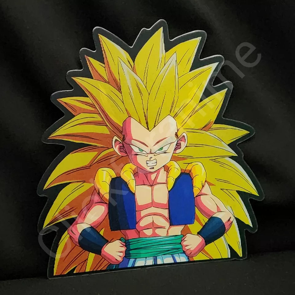 Dragon Ball Z : Gotenks Super , 3D Moving Sticker Anime Manga Lenticular Decal