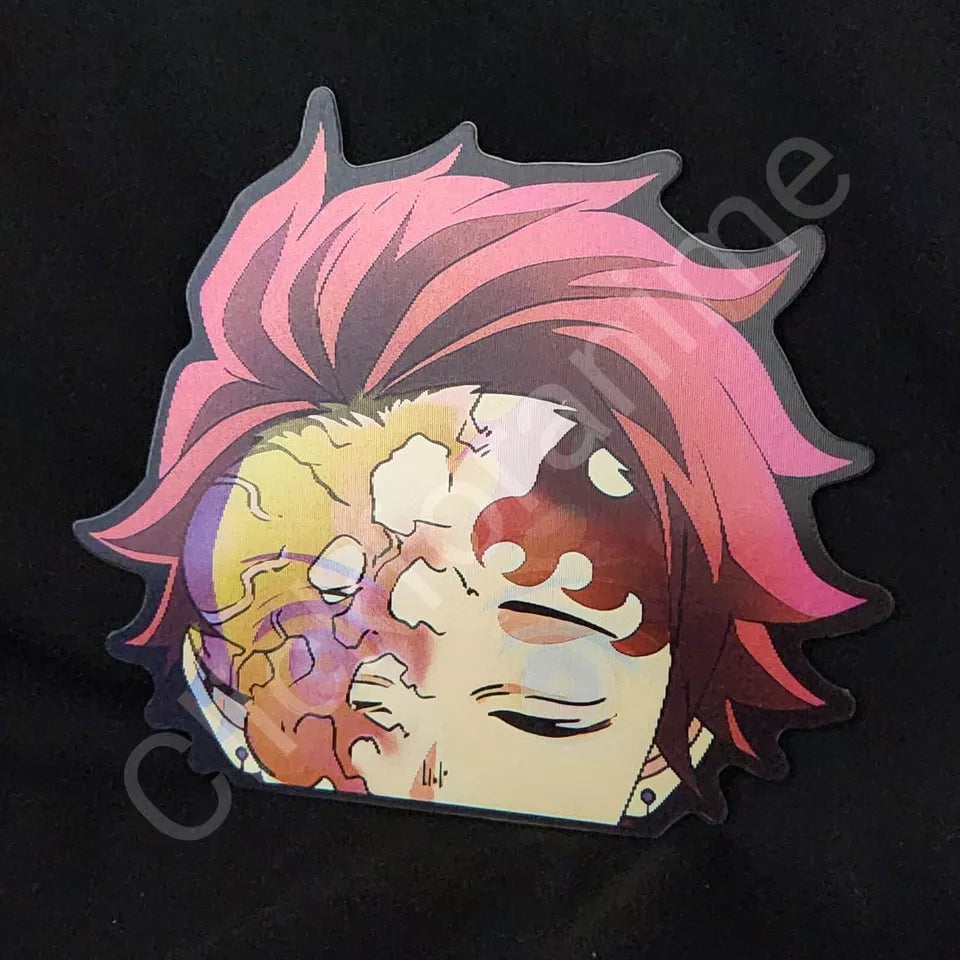 Demon Slayer: Tanjiro Kamado 3D Motion Moving Sticker Lenticular Anime Decal