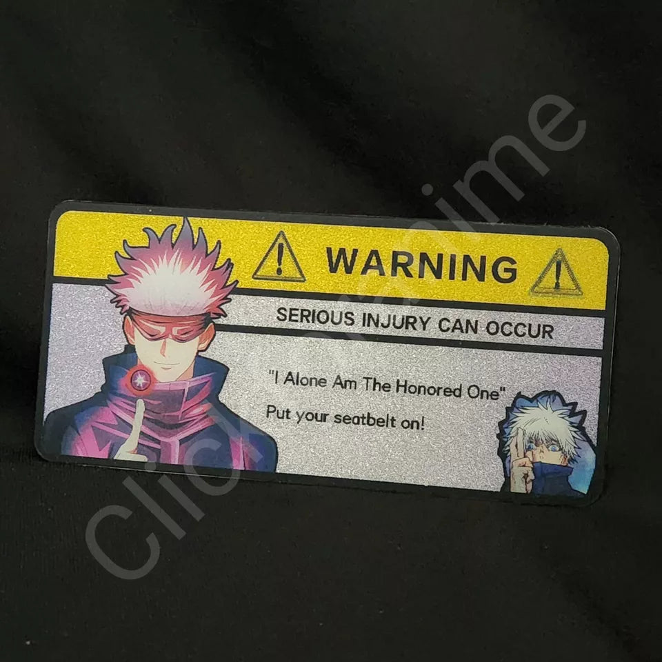 Jujutsu Kaisen: Satoru Gojo 3D Moving Car Sticker, Anime Manga Lenticular Decal JJK