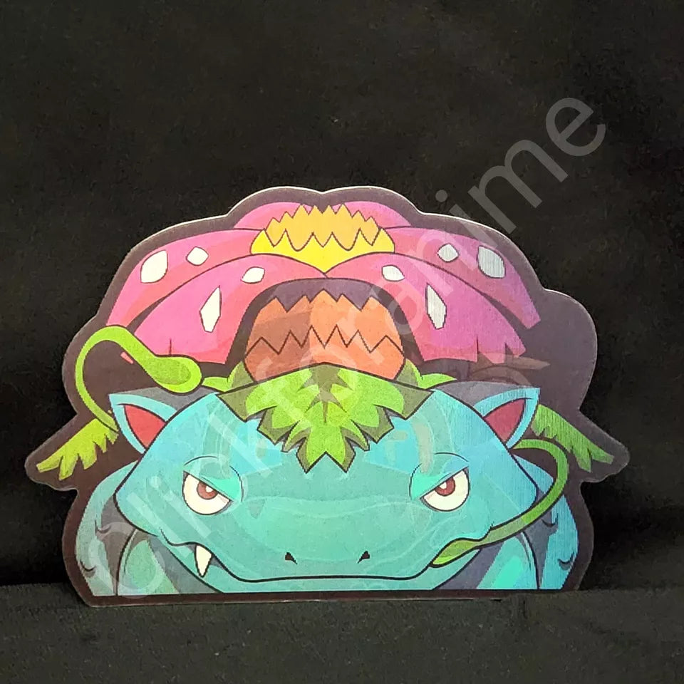 Pokemon: Bulbasaur Ivysaur Venusaur 3D Moving Sticker Lenticular Decal