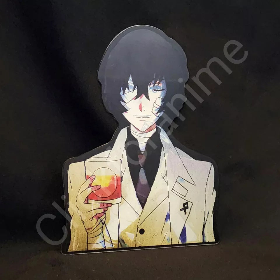 Bungo Stray Dogs Osamu Dazai 3D Moving Sticker Anime Lenticular Decal