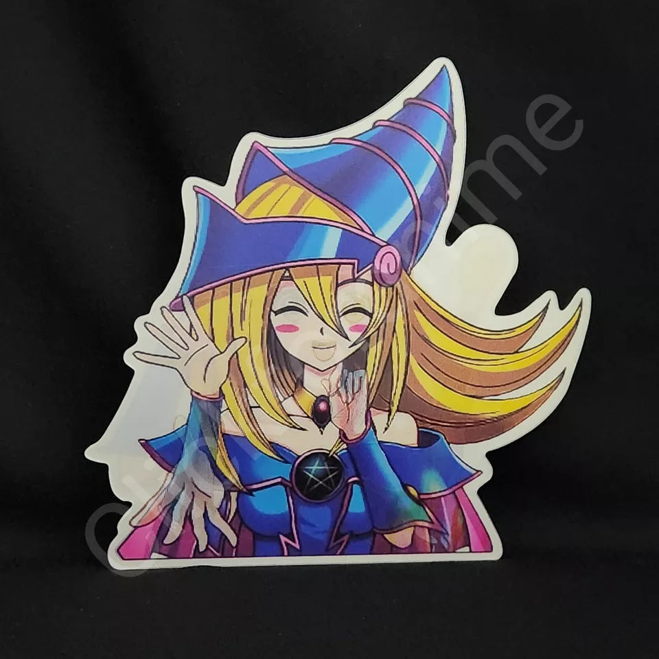 Yu-Gi-Oh! Dark Magician Girl 3D Moving Sticker - Anime Manga Lenticular Decal Car Laptop notebook