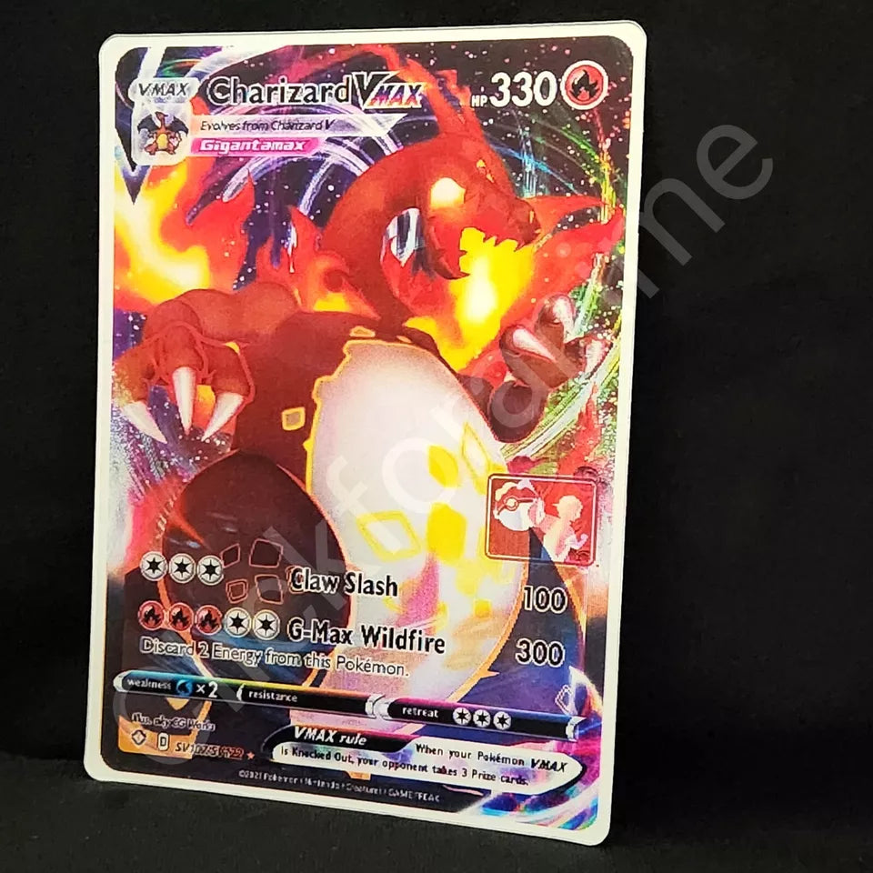 Pokemon: Charizard 3D Motion Moving Sticker, Lenticular Car Laptop Decal Vmax