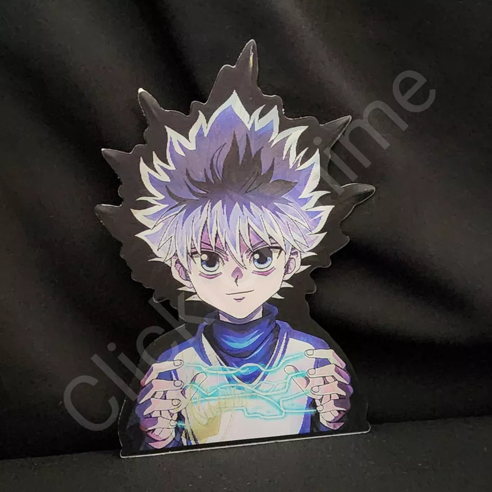 Hunter X Hunter Killua Zoldyc 3D Moving Large Sticker Lenticular Laptop Decal