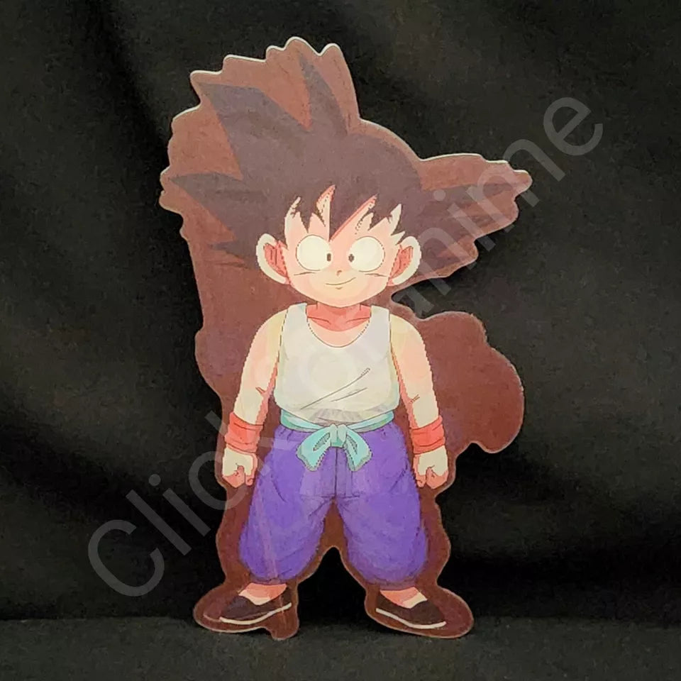 Dragon Ball Z: Young Goku 3D Moving Sticker Anime Lenticular Car Laptop Decal