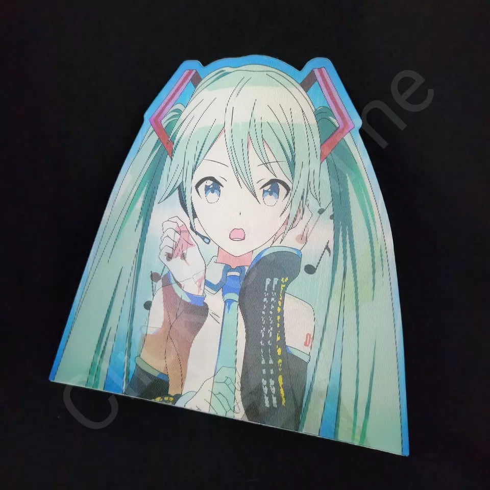 Hatsune Miku 3D Motion Moving Large Sticker Lenticular Vocaloid Car Cute Kawaii