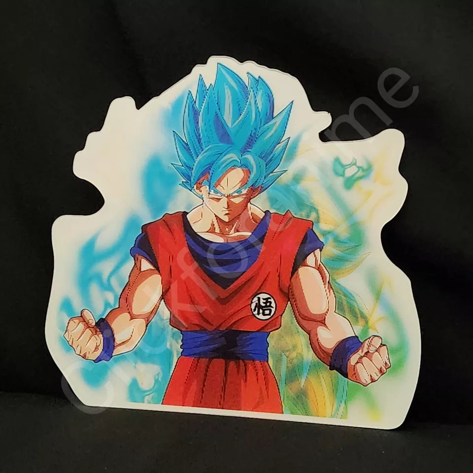 Dragon Ball Z : Goku 3D Moving Sticker Anime Lenticular Car Laptop Decal Super