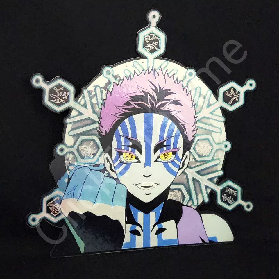 Demon Slayer: Akaza Upper Rank 3D Moving Sticker Lenticular Anime Manga Decal