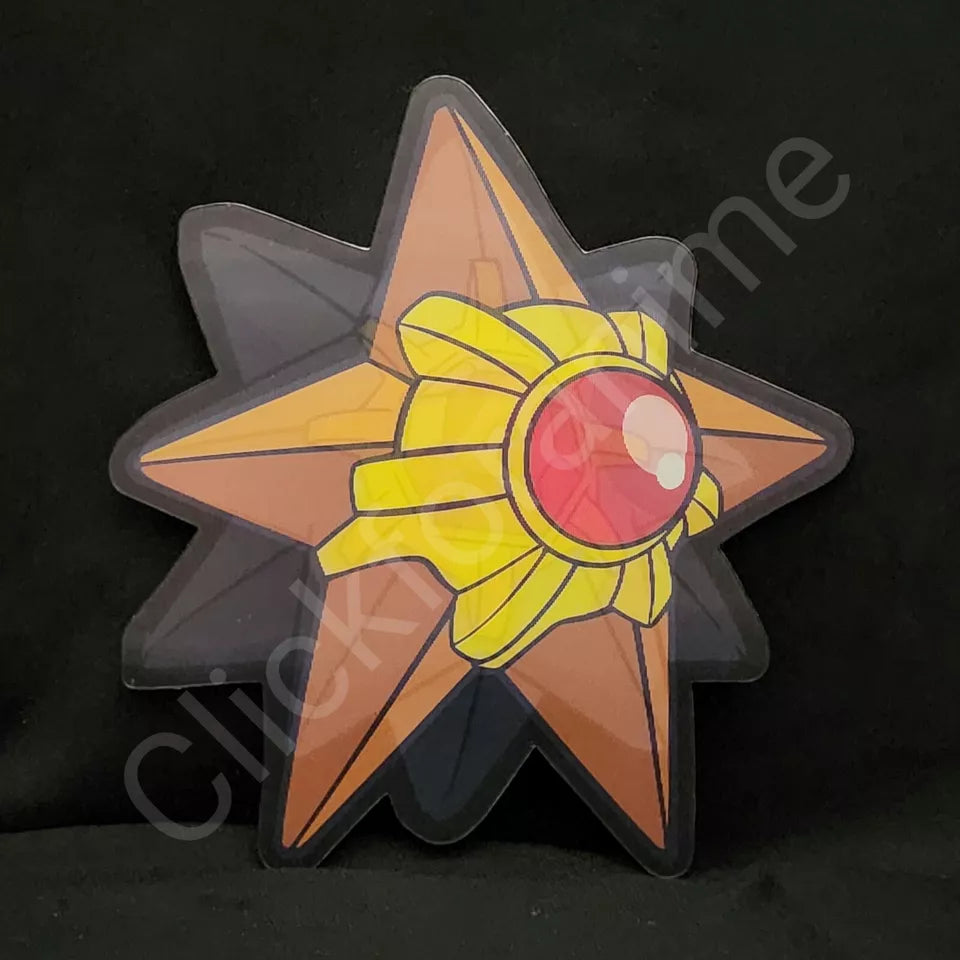 Pokemon: Staryu Starmie 3D Moving Sticker Lenticular Laptop Car Decal