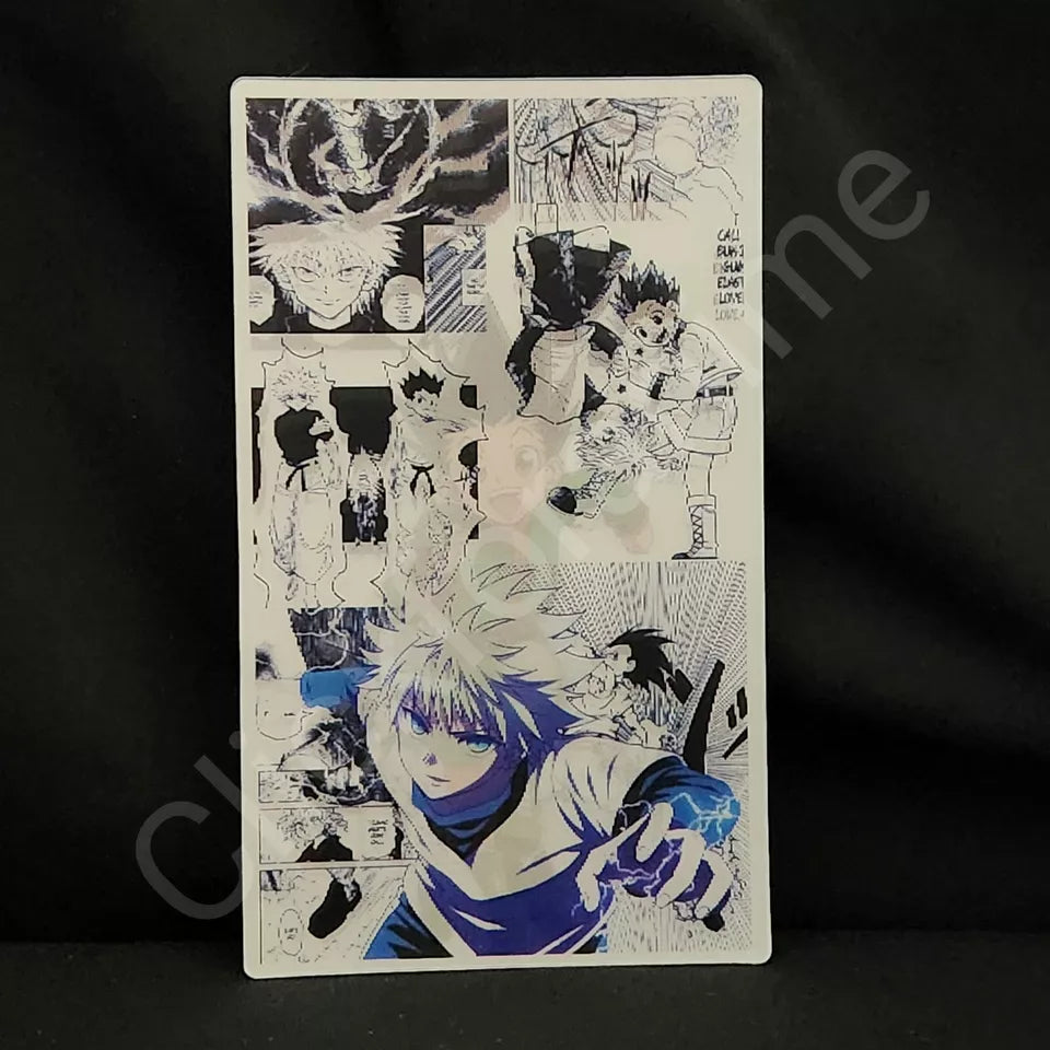 Hunter X Hunter: Gon Killua 3D Moving Large Sticker Lenticular Decal manga Style