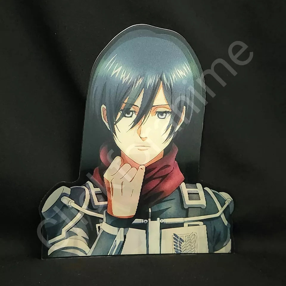 Attack on Titan: Mikasa Ackerman 3D Motion Moving Sticker Anime Lenticular Decal