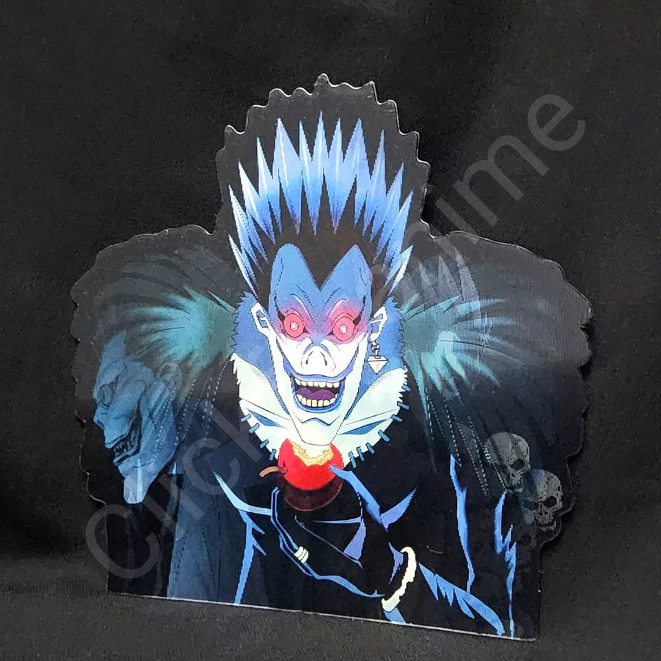 Death Note: Kira Ryuk 3D Moving Sticker, Anime Manga Lenticular Car Laptop Decal L Light