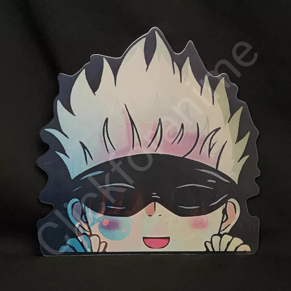 Jujutsu Kaisen 3D Moving Sticker Anime Lenticular Decal Sukana Gojo Megumi Kawai JJK