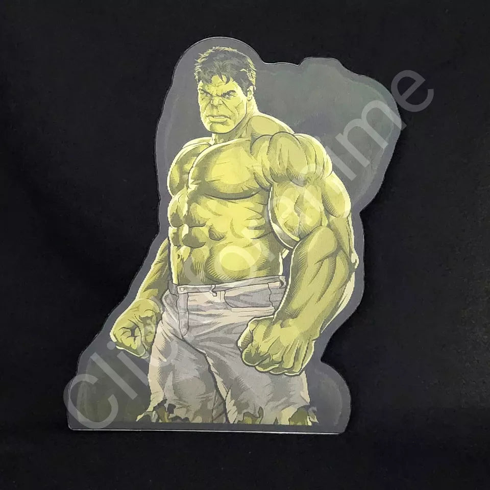 Hulk 3D Moving Laptop Sticker Lenticular Car Decal 2 images in 1