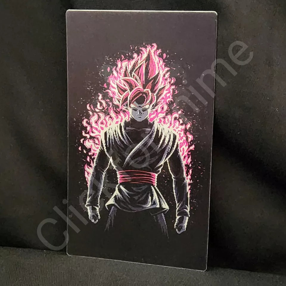 Dragon Ball Z : Goku + Black Rose 3D Moving Sticker Lenticular Car laptop Decal