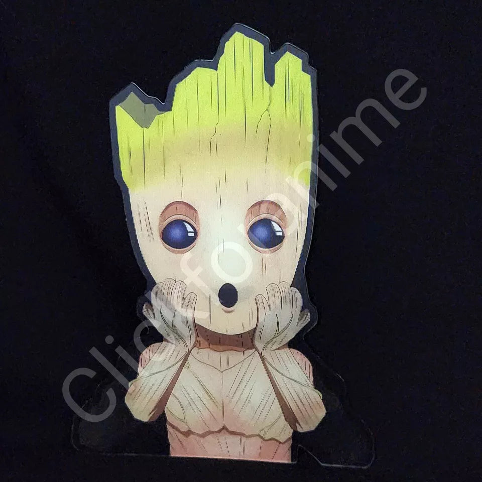 Groot 3D Moving Laptop Sticker Lenticular car Decal Guardians Galaxy