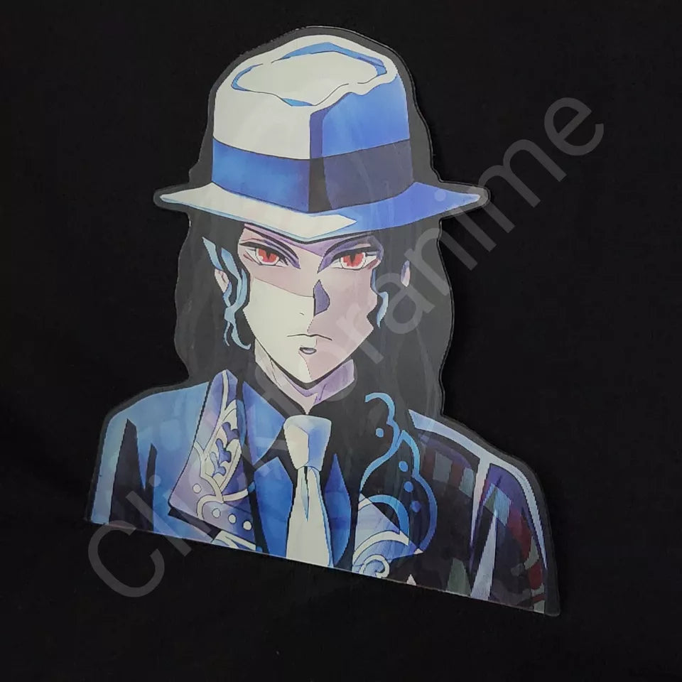 Demon Slayer: Muzan Kibutsuji 3D Moving Sticker Lenticular Anime Manga Decal