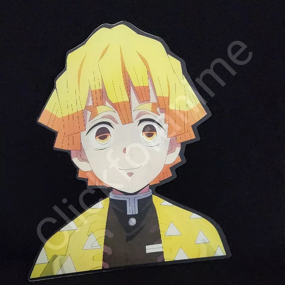 Demon Slayer: Zenitsu Agatsuma 3D Moving Sticker Lenticular Anime  Manga Decal
