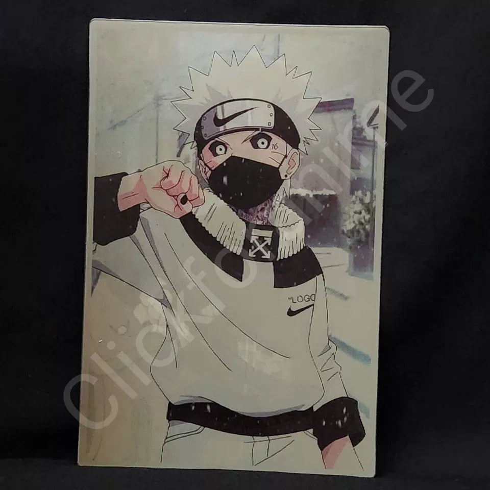 Naruto Shippuden: Kakashi Naruto Itachi 3D Moving Sticker Lenticular Decal