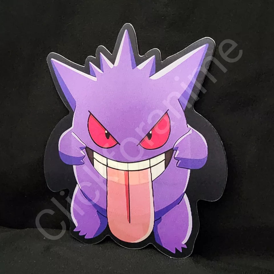 Pokemon: Gengar 3D Moving Car Sticke Lenticular Laptop Car Decal