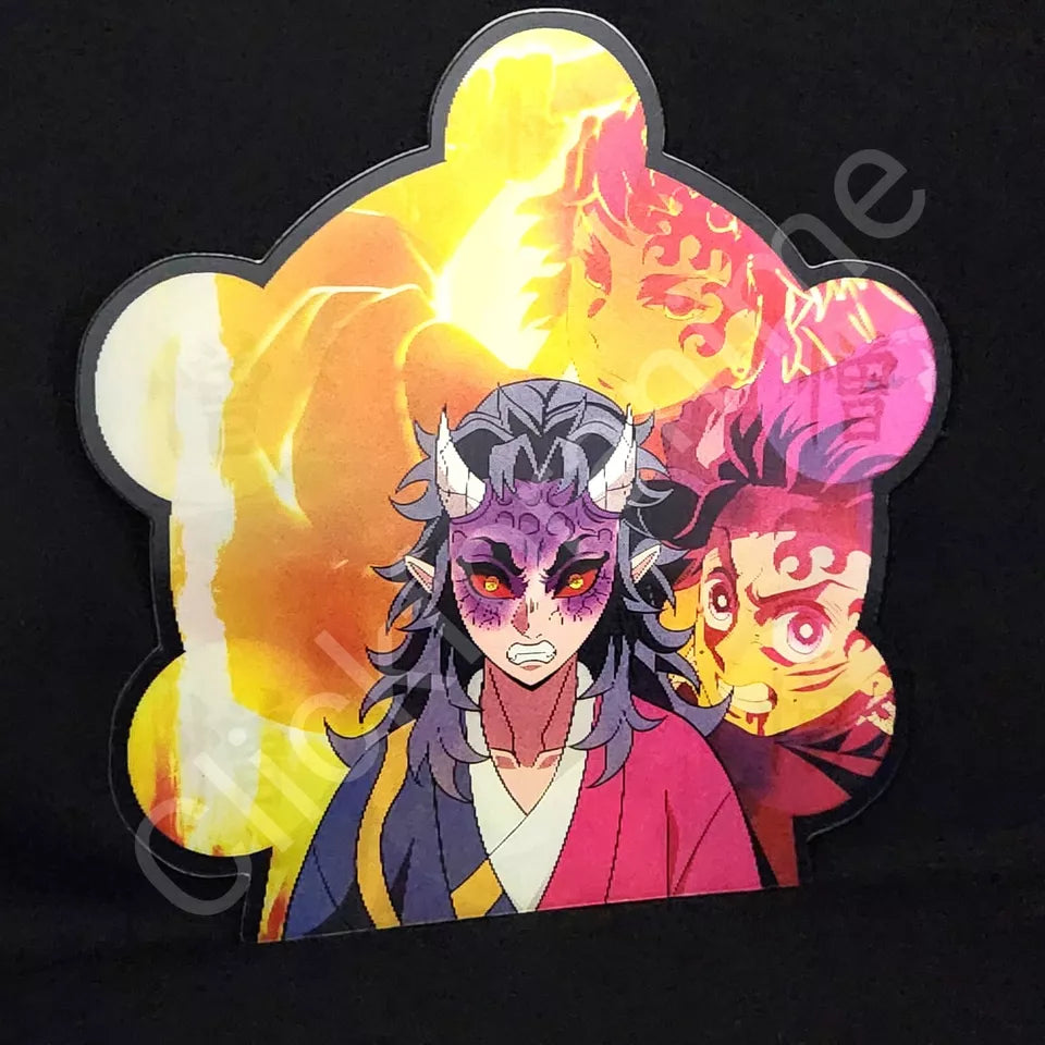Demon Slayer: Hantengu 3D Moving Sticker Lenticular Anime Manga Decal