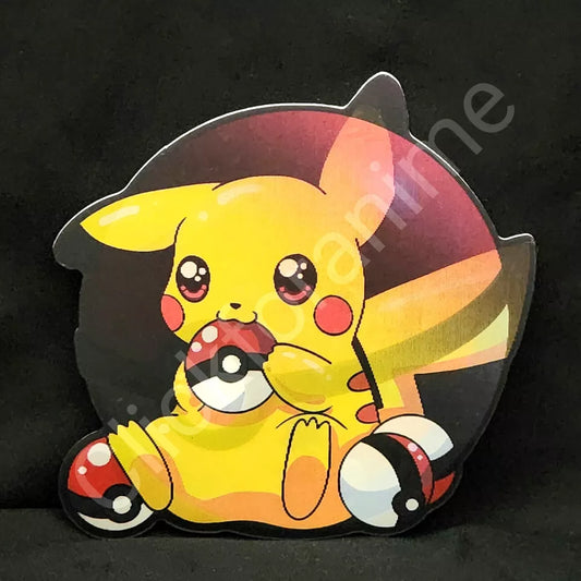 Pokemon: Pikachu in pokeBall 3D Moving Car Sticker Lenticular Decal Cute