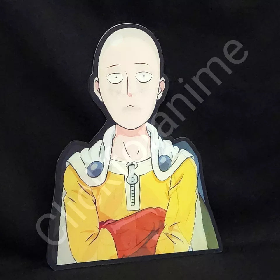 One Punch Man: Saitama 3D Moving Sticker, Anime Manga Holographic Decal