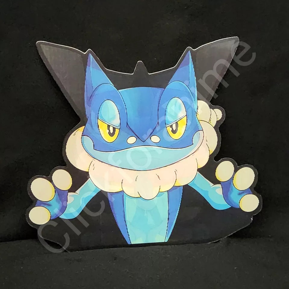Pokemon: Greninja Frogadier Froakie 3D Moving Car Sticker Lenticular Decal