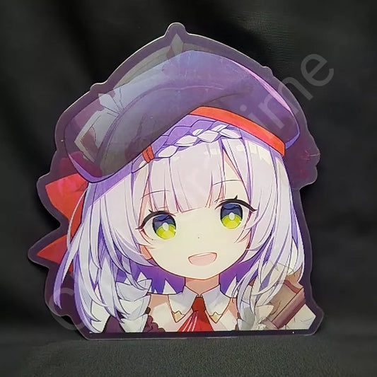 Genshin Impact: Qiqi genshin 3D Moving Laptop Sticker Cute Lenticular Decal