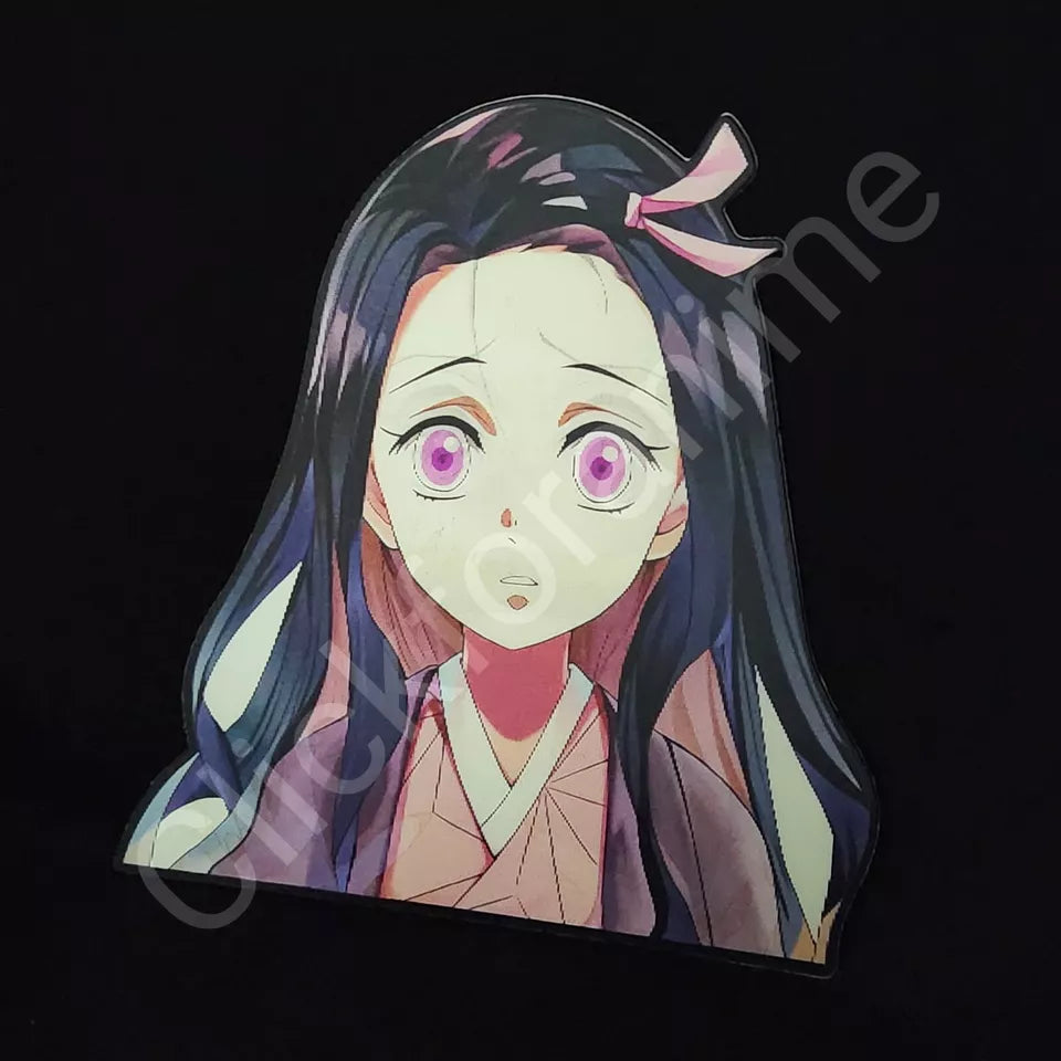 Demon Slayer: Nezuko Kamado 3D Motion Moving Sticker Lenticular Anime Decal
