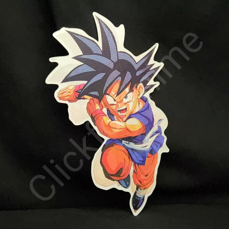 Dragon Ball Z: Young Goku 3D Moving Sticker Anime Lenticular Car Laptop Decal