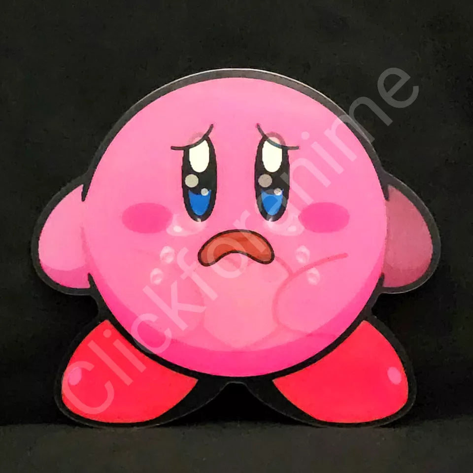 Kirby 3D Moving Sticker Lenticular Decal Cute Anime Kawaii