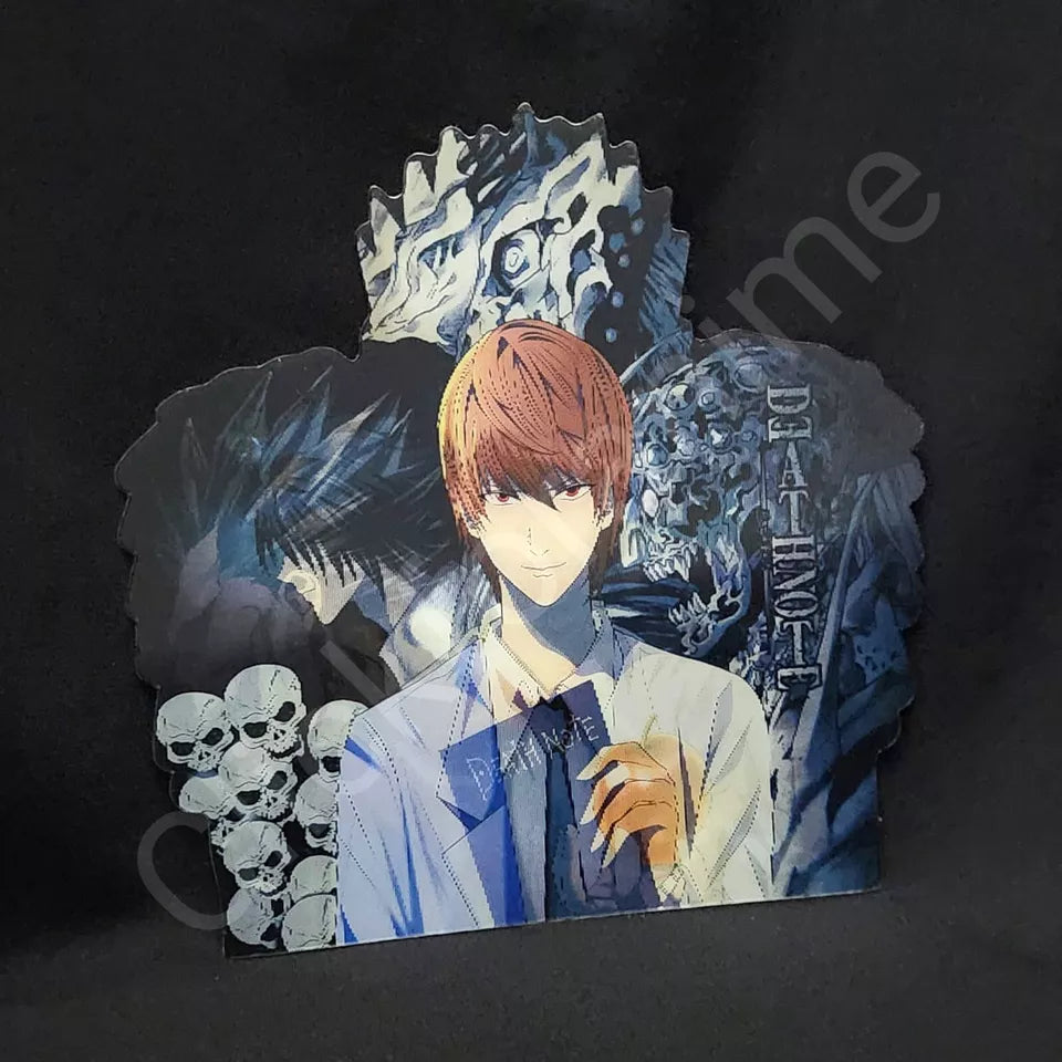 Death Note: Kira Ryuk 3D Moving Sticker, Anime Manga Lenticular Car Laptop Decal L Light