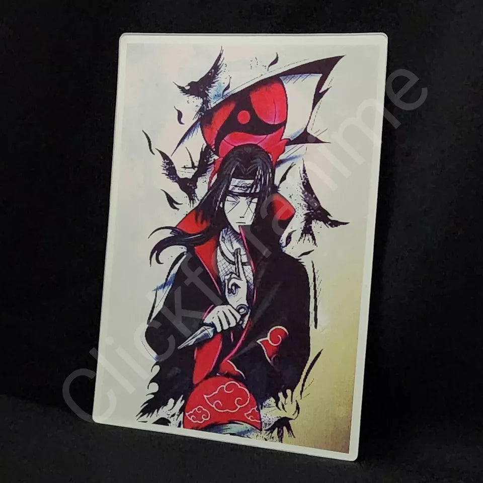 Naruto Shippuden: Itachi Uchiha 3D Moving Sticker Lenticular Car Laptop Decal