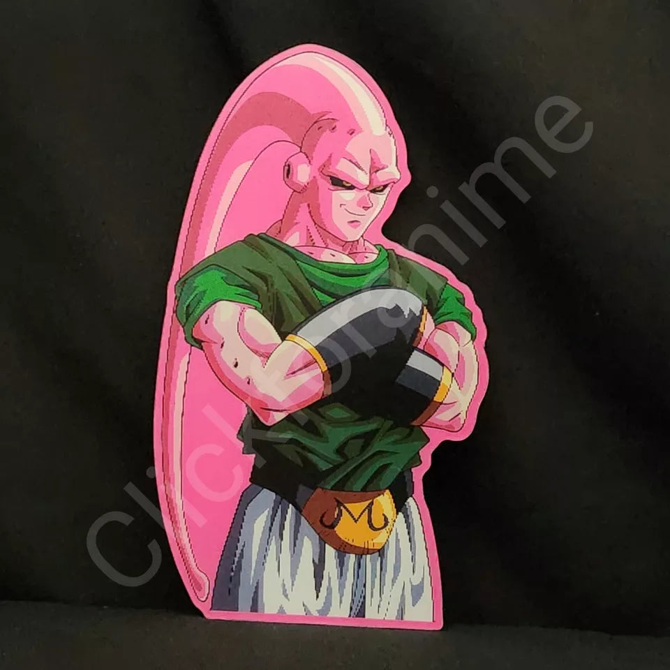 Dragon Ball Z : Majin Bu 3D Moving Sticker Anime Lenticular Car Laptop Decal